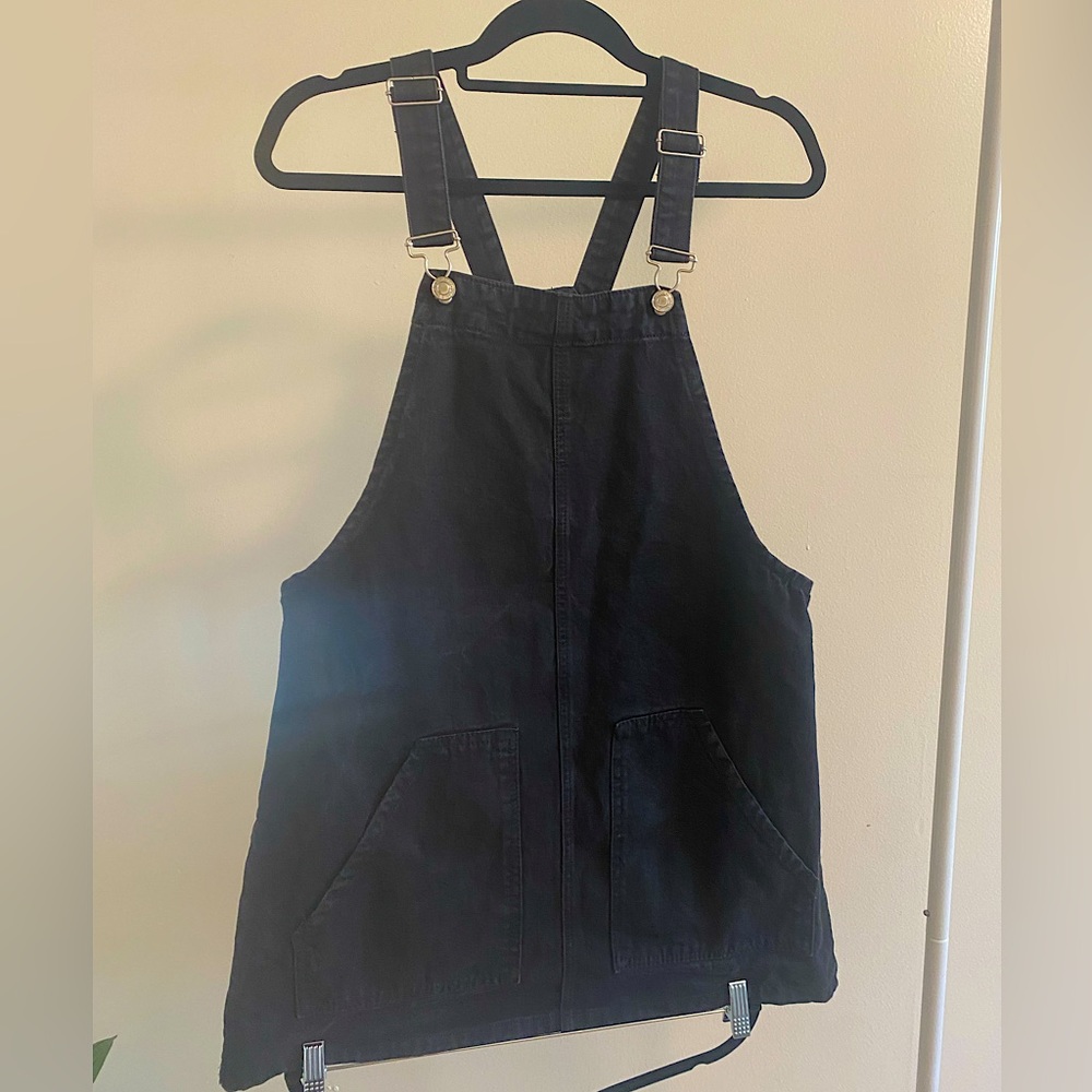 Size 40 EU Black Stradivarius Denim Overall Dress